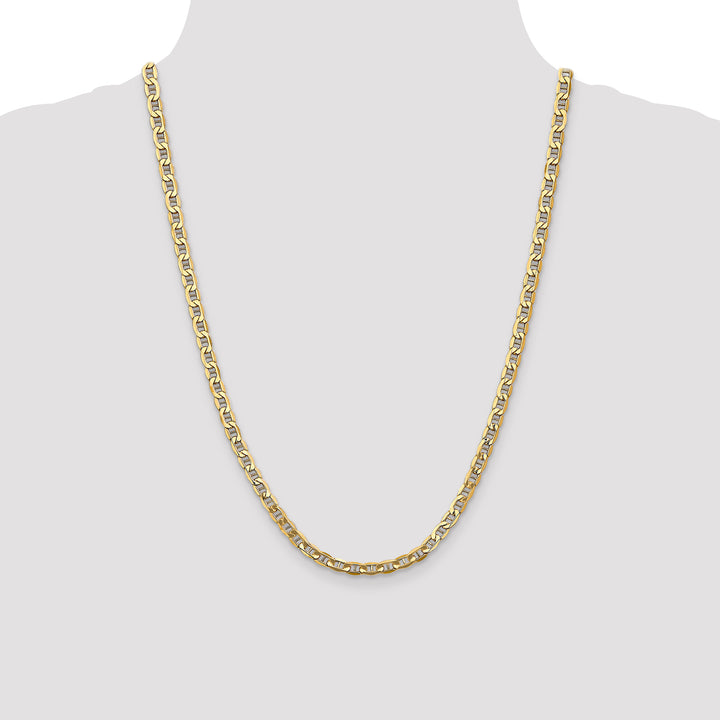 14k 4.75mm Semi-Solid Anchor Chain