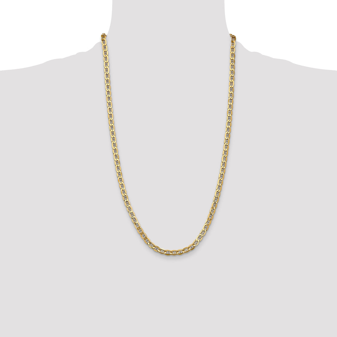 14k 4.75mm Semi-Solid Anchor Chain
