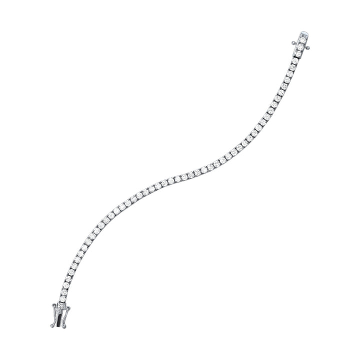14Kt White Gold Diamond 4Ctw Bracelet
