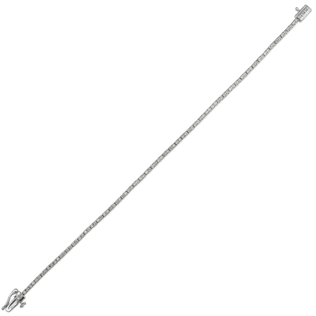 14Kt White Gold Diamond 1Ctw Bracelet