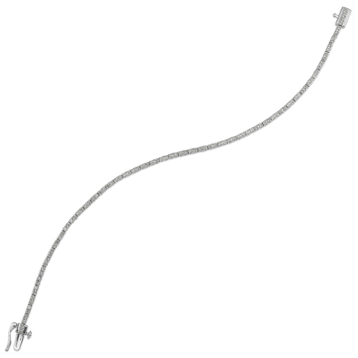 14Kt White Gold Diamond 1Ctw Bracelet