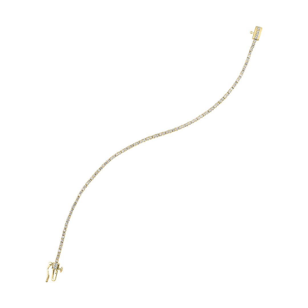14Kt Yellow Gold Diamond 1Ctw Bracelet