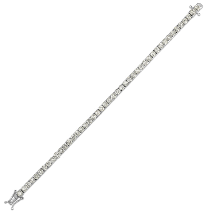 14Kt White Gold Diamond 10Ctw Bracelet