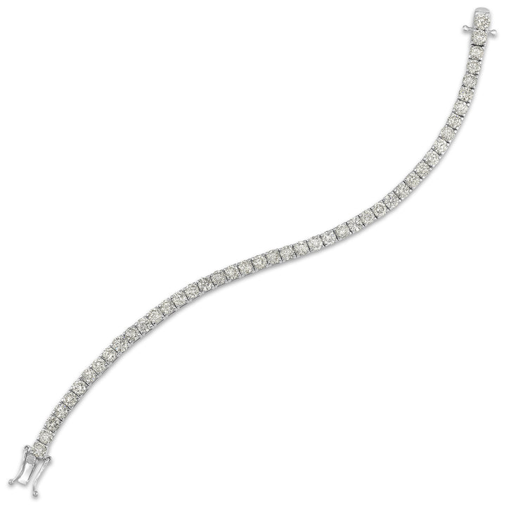 14Kt White Gold Diamond 10Ctw Bracelet