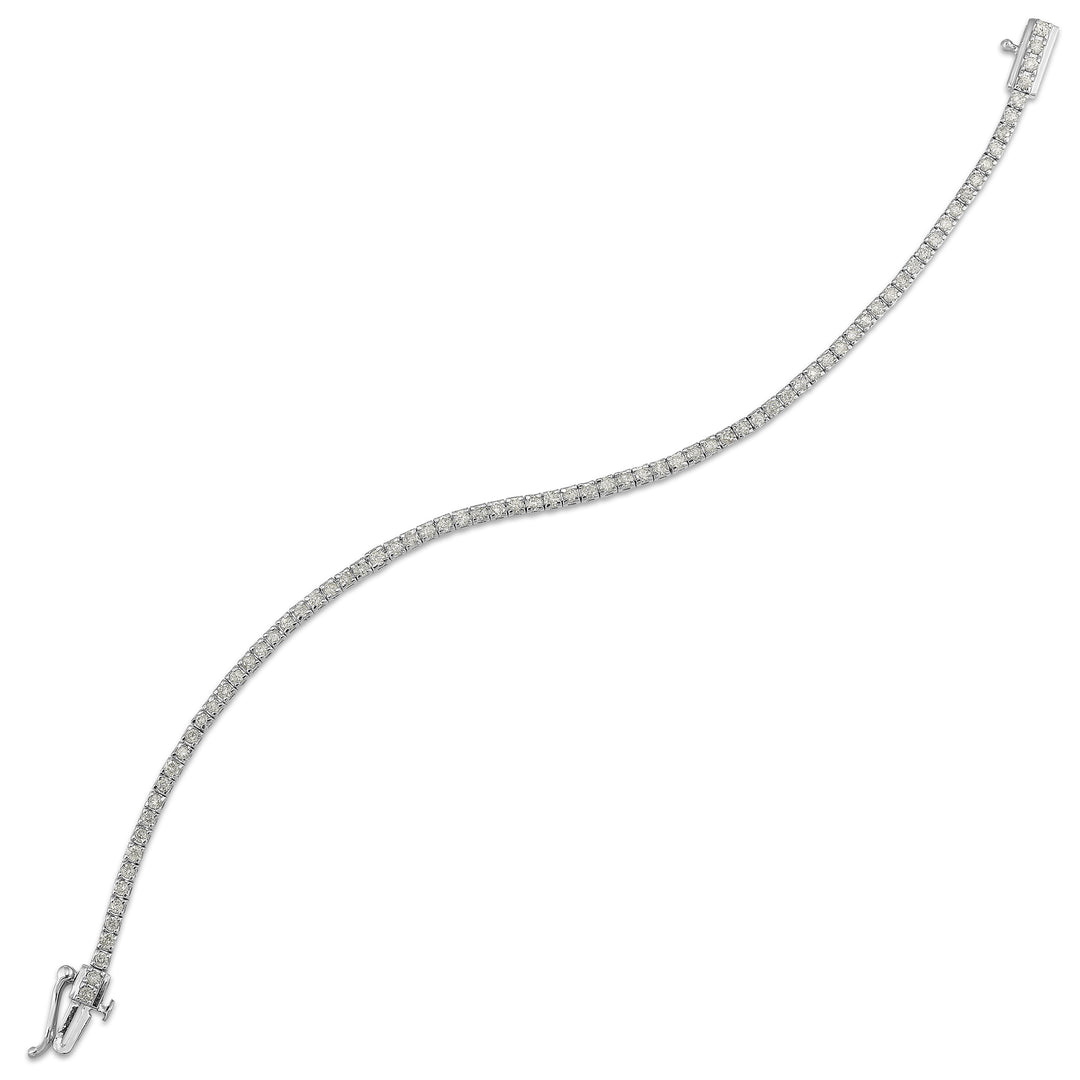 14Kt White Gold Diamond 2Ctw Bracelet