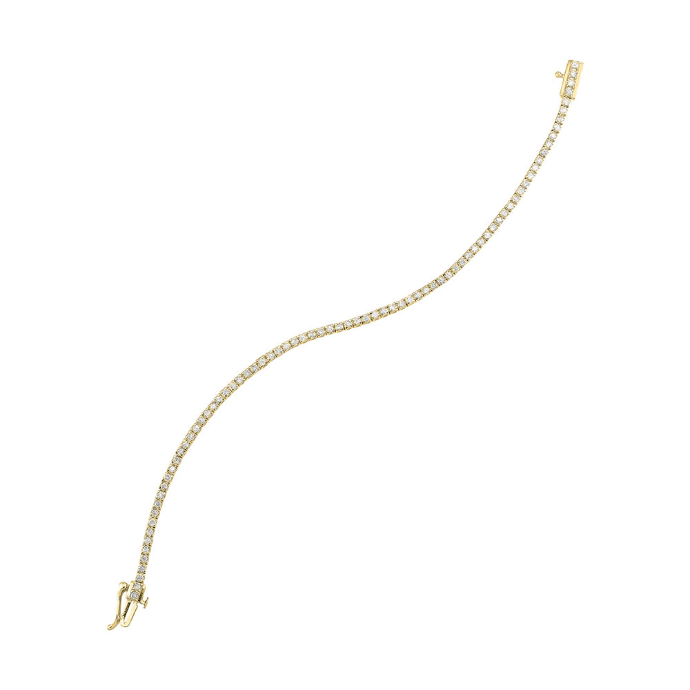 14Kt Yellow Gold Diamond 2Ctw Bracelet