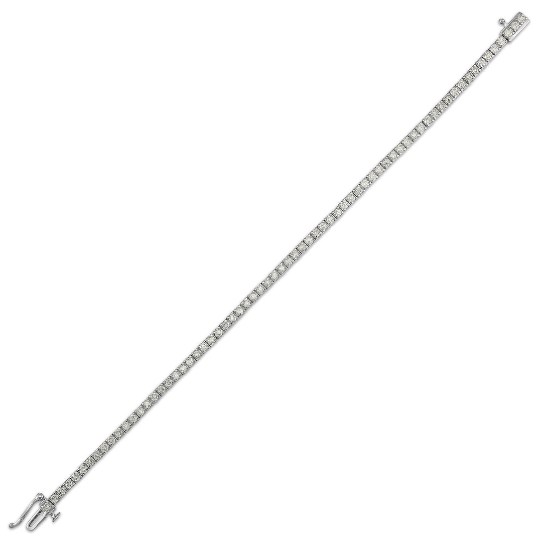14Kt White Gold Diamond 3Ctw Bracelet