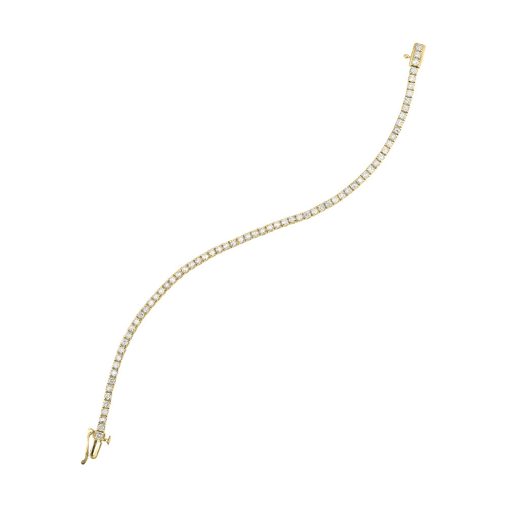 14Kt Yellow Gold Diamond 3Ctw Bracelet