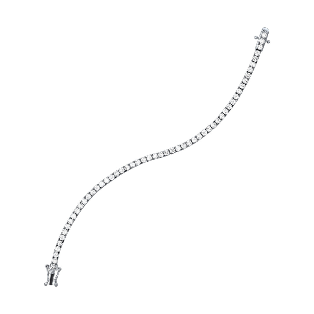 14Kt White Gold Diamond 4Ctw Bracelet