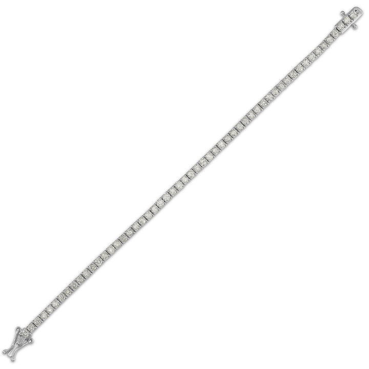 14Kt White Gold Diamond 5Ctw Bracelet