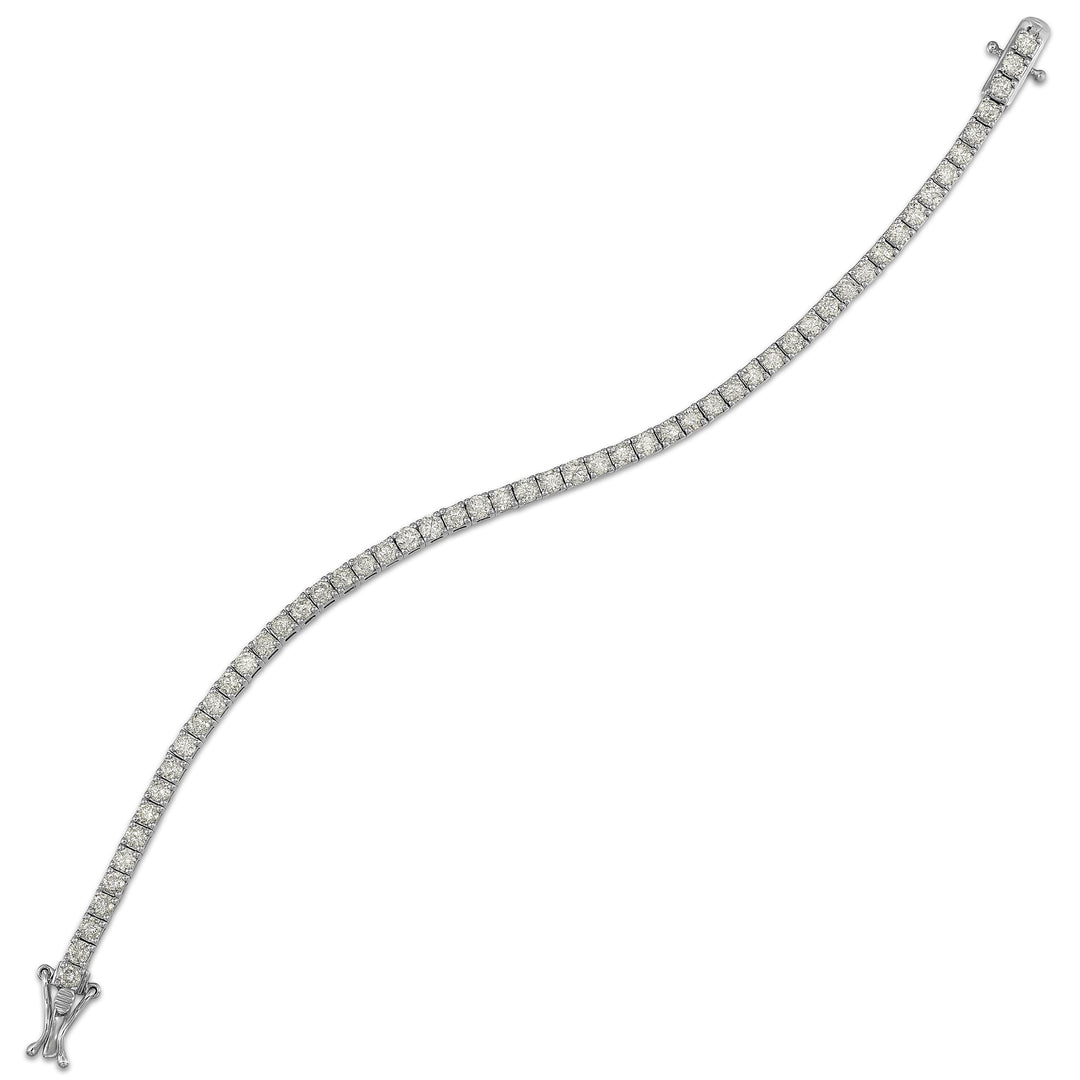 14Kt White Gold Diamond 5Ctw Bracelet