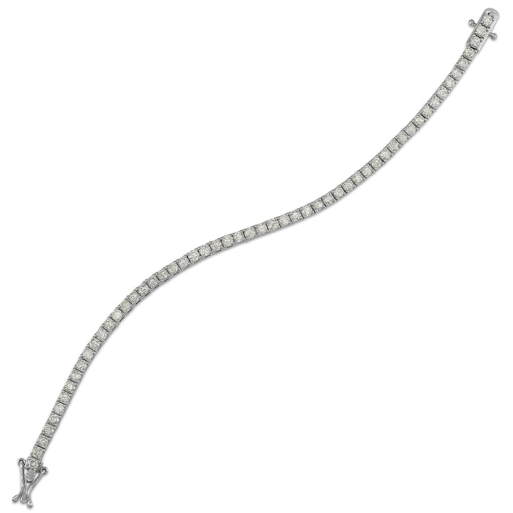 14Kt White Gold Diamond 5Ctw Bracelet