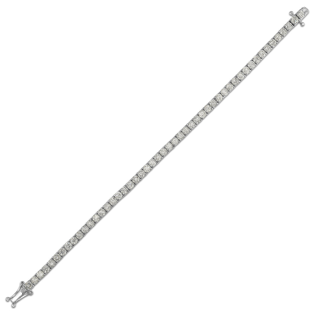 14Kt White Gold Diamond 7Ctw Bracelet