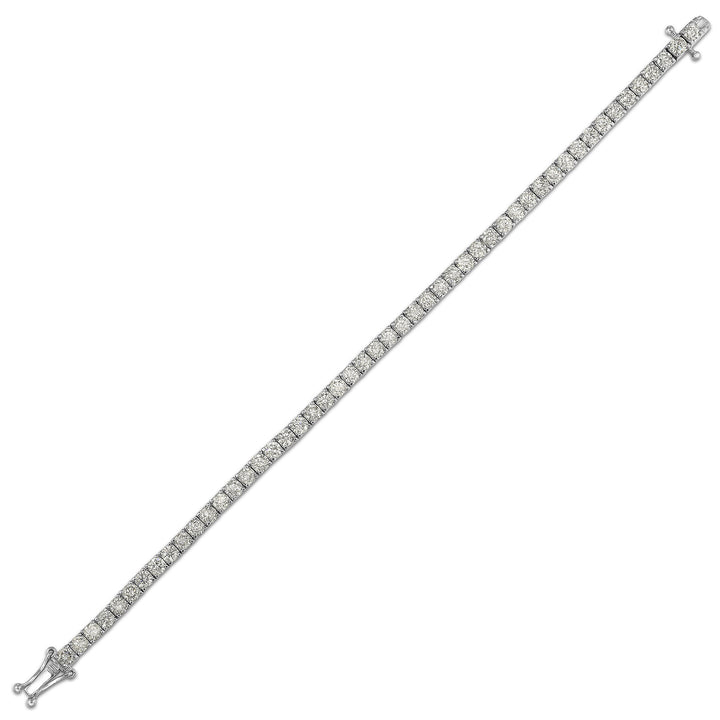 14Kt White Gold Diamond 7Ctw Bracelet