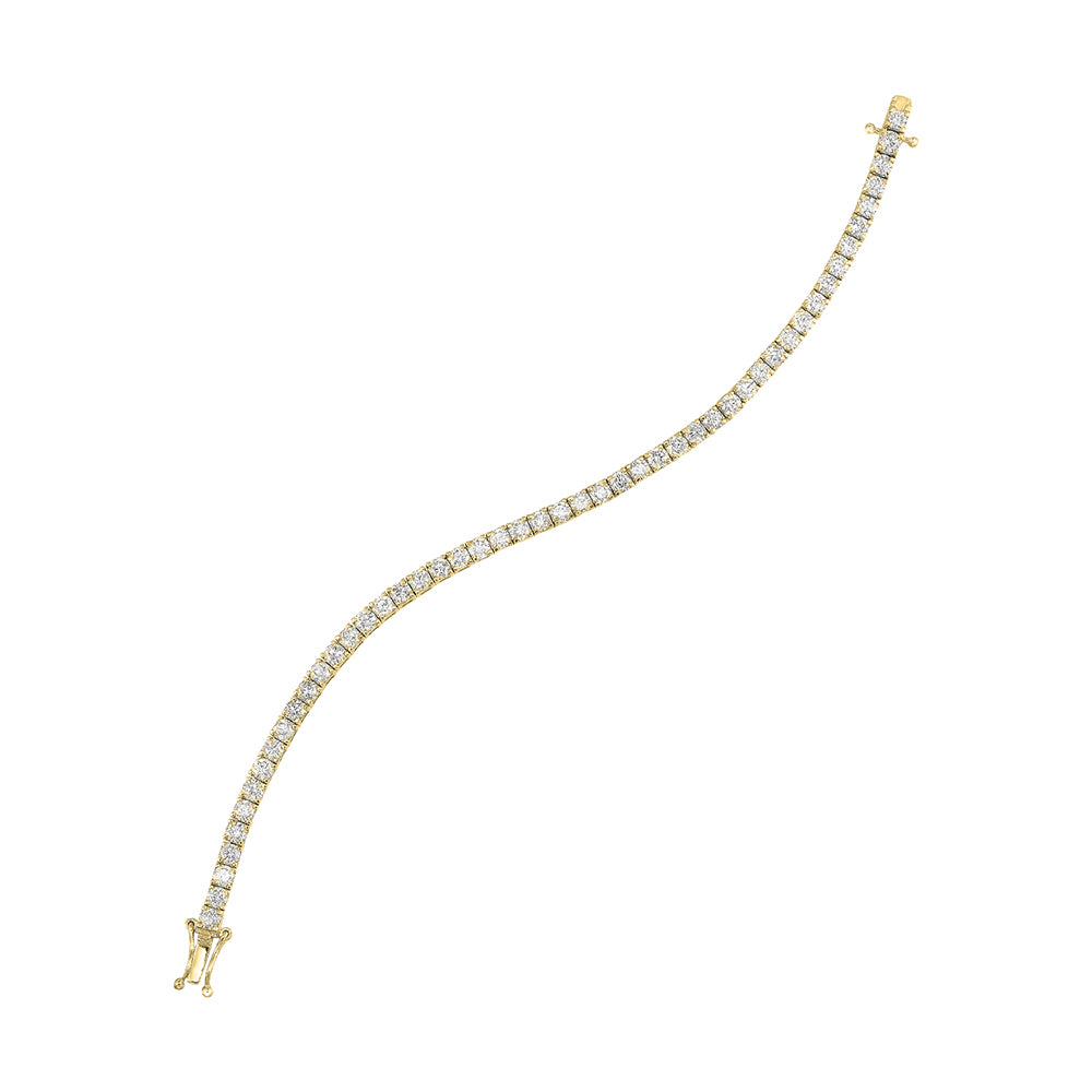 14Kt Yellow Gold Diamond 7Ctw Bracelet