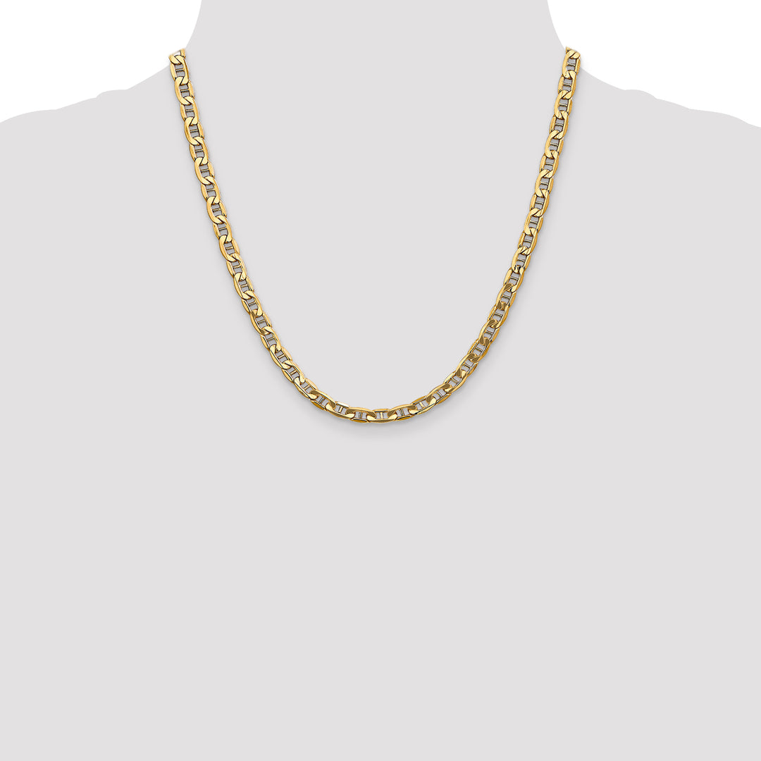 14k 5.5mm Semi-Solid Anchor Chain