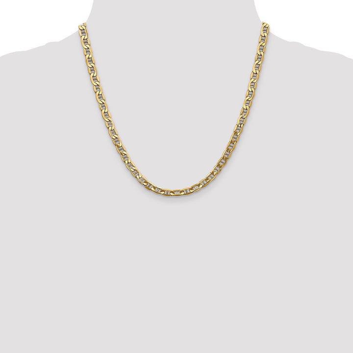 14k 5.5mm Semi-Solid Anchor Chain