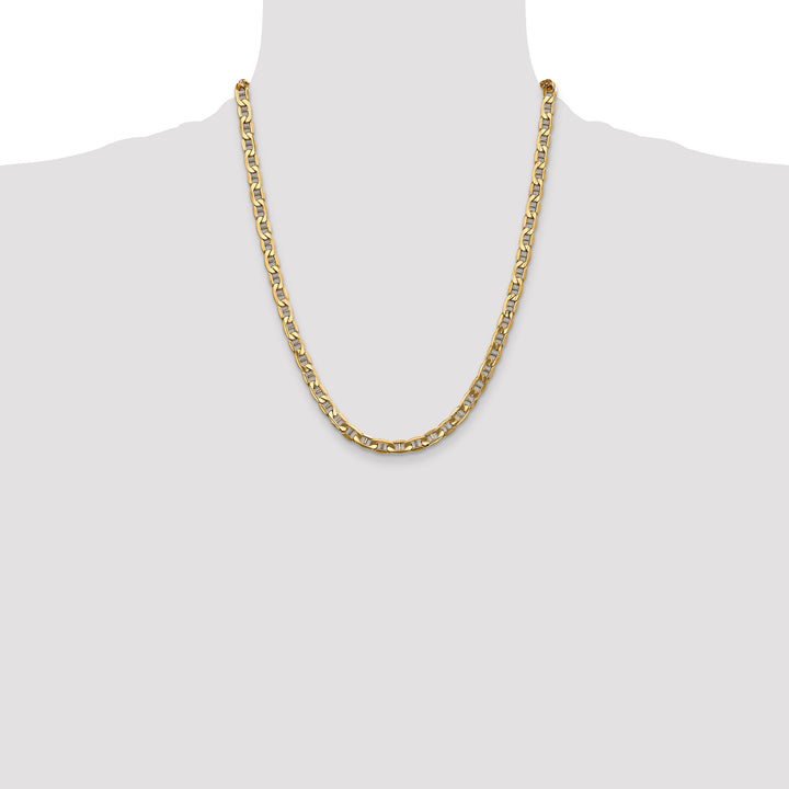 14k 5.5mm Semi-Solid Anchor Chain
