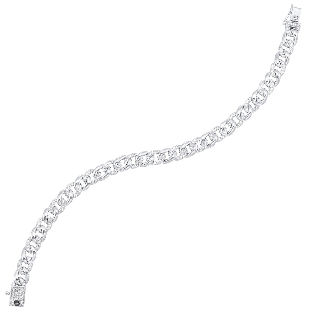 Diamond tennis bracelet in 14KW, 1 1/2CTW-pure, fluid brilliance made to sell