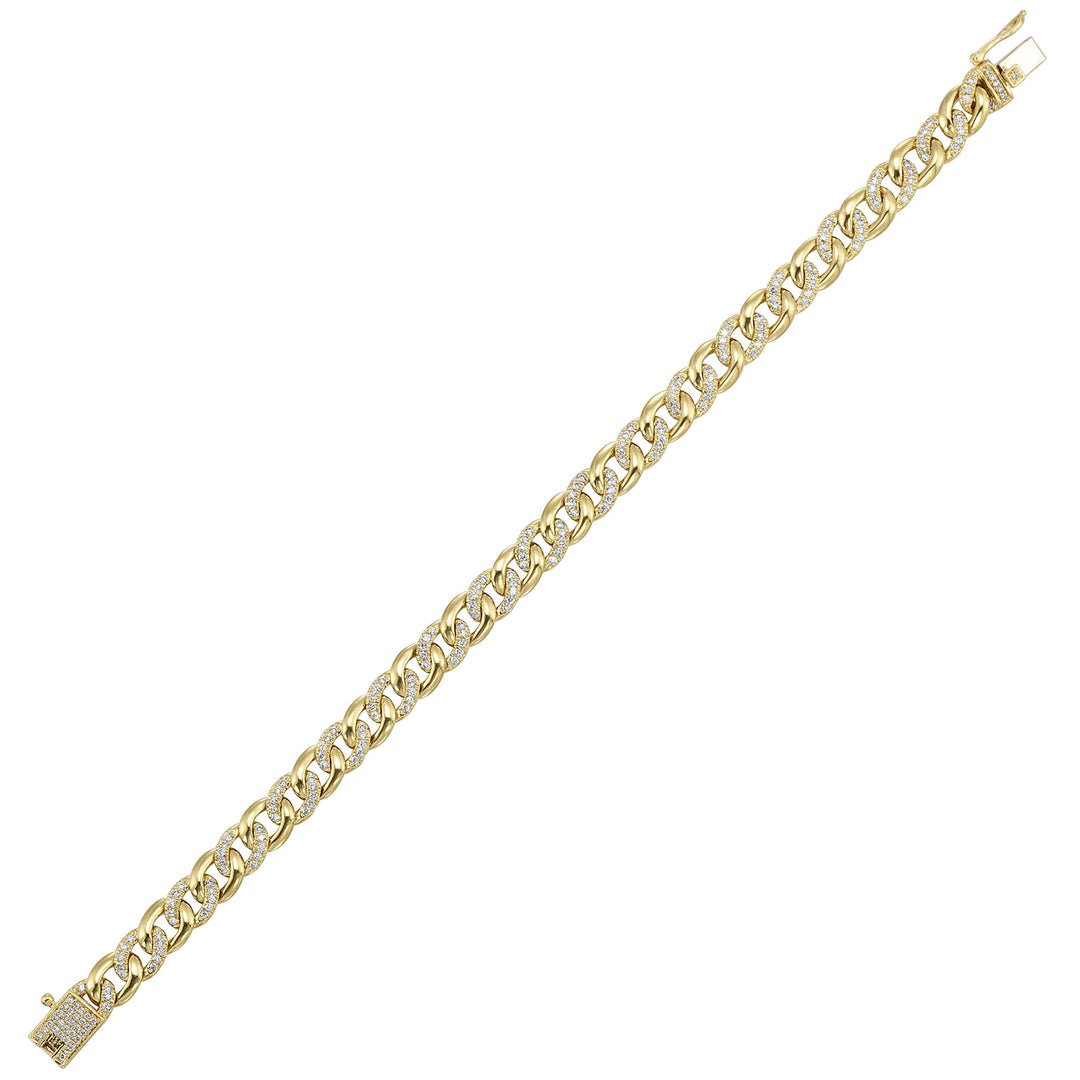 14Kt Yellow Gold Diamond 1 1/2Ctw Bracelet