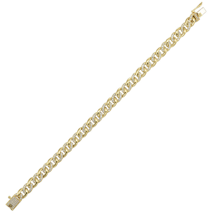 14Kt Yellow Gold Diamond 1 1/2Ctw Bracelet