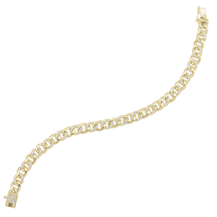 14Kt Yellow Gold Diamond 1 1/2Ctw Bracelet
