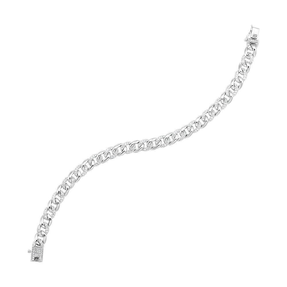 14Kt White Gold Diamond 1 1/2Ctw Bracelet