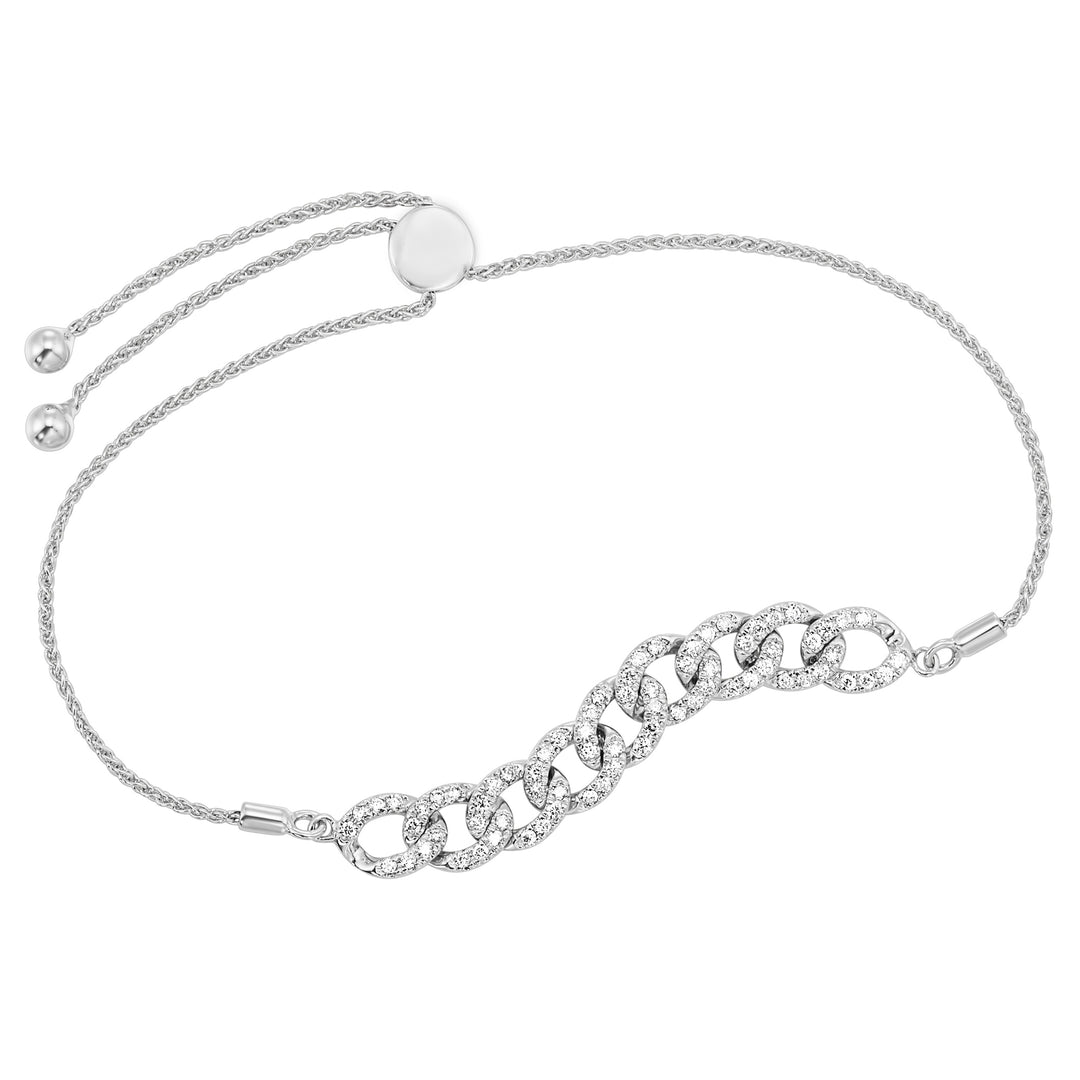10Kt White Gold Diamond 5/8Ctw Bracelet