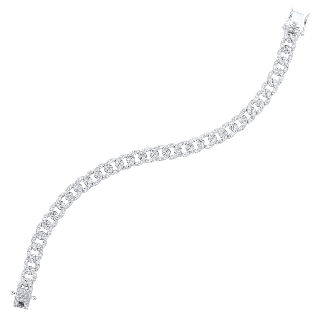 14Kt White Gold Diamond 2 1/2Ctw Bracelet