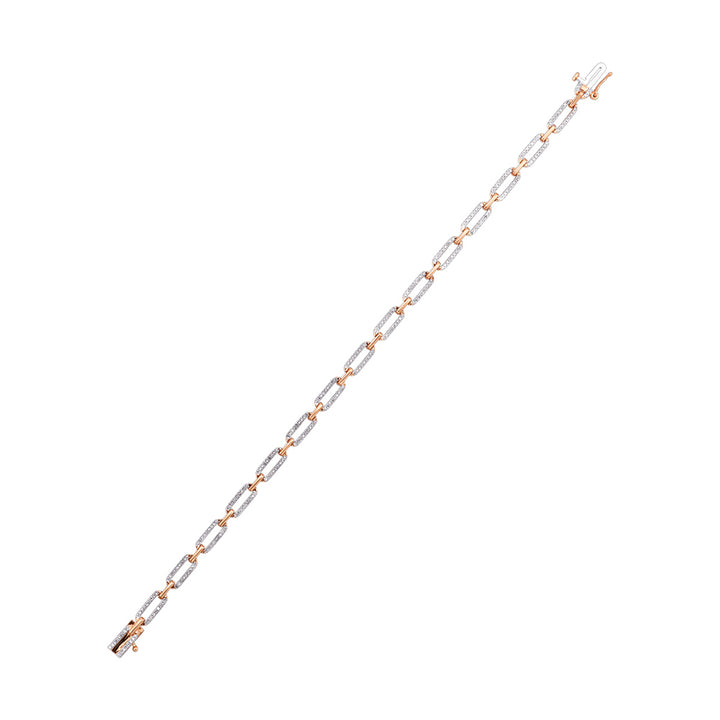 10Kt Rose Gold Diamond 1/2Ctw Bracelet