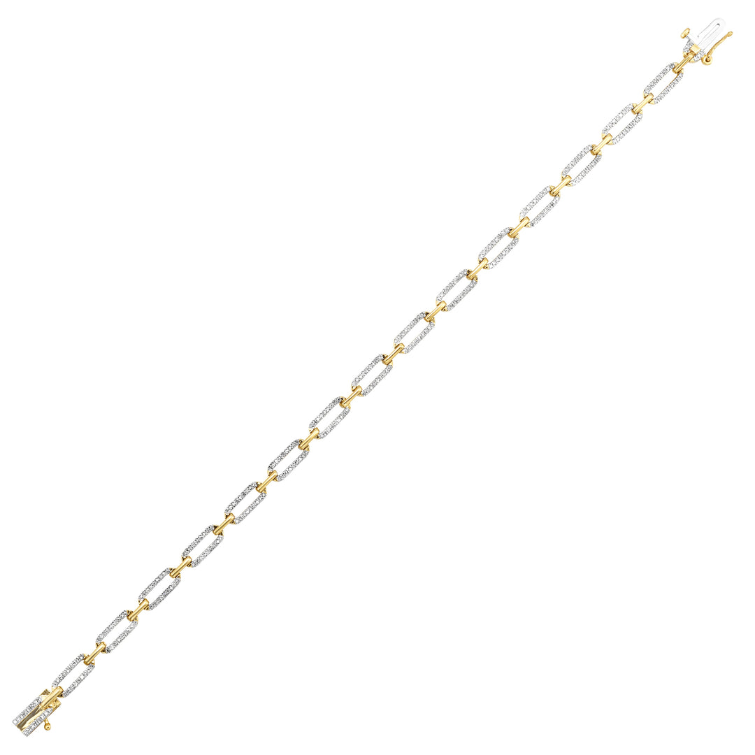 10Kt Yellow Gold Diamond 1/2Ctw Bracelet
