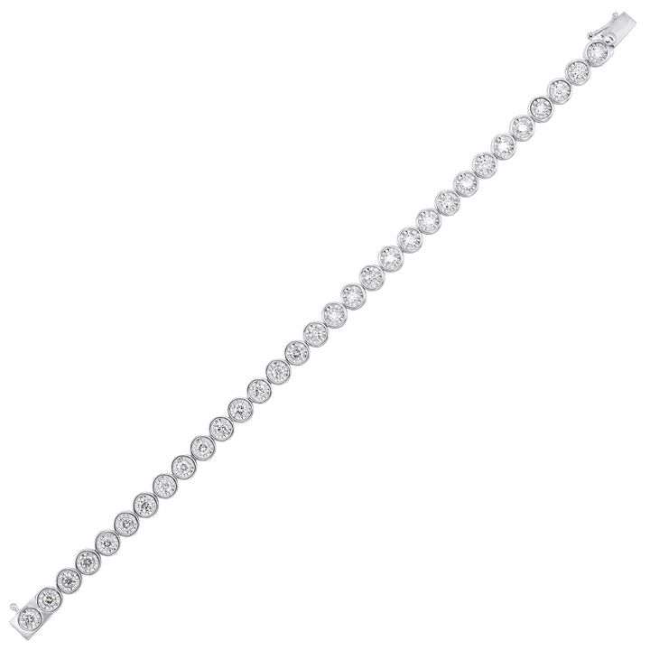 14Kt White Gold Diamond 3Ctw Bracelet
