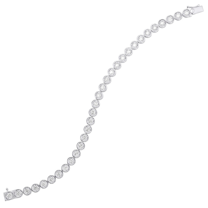 14Kt White Gold Diamond 3Ctw Bracelet