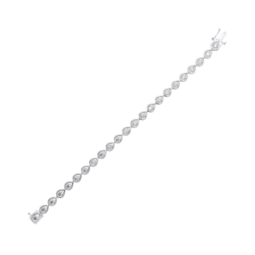 14Kt White Gold Diamond 2 1/2Ctw Bracelet