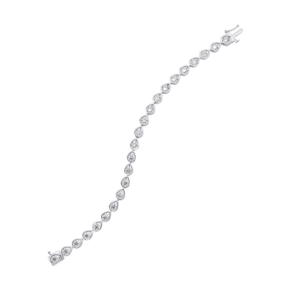 14Kt White Gold Diamond 2 1/2Ctw Bracelet