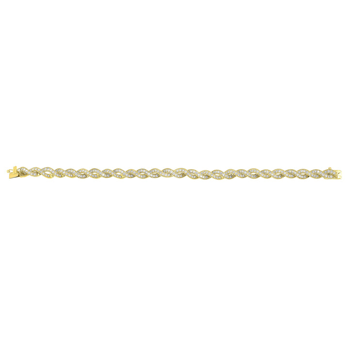 14Kt Yellow Gold Diamond 3Ctw Bracelet