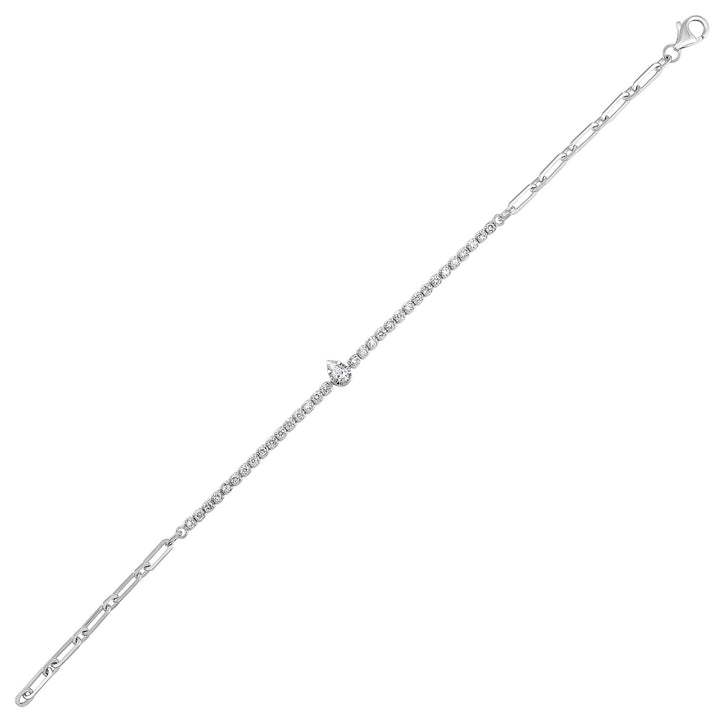14Kt White Gold Diamond 5/6Ctw Bracelet