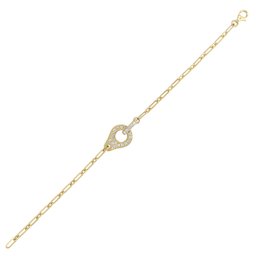 14Kt Yellow Gold Diamond 1/2Ctw Bracelet