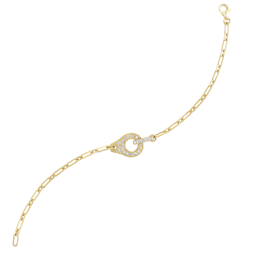 14Kt Yellow Gold Diamond 1/2Ctw Bracelet