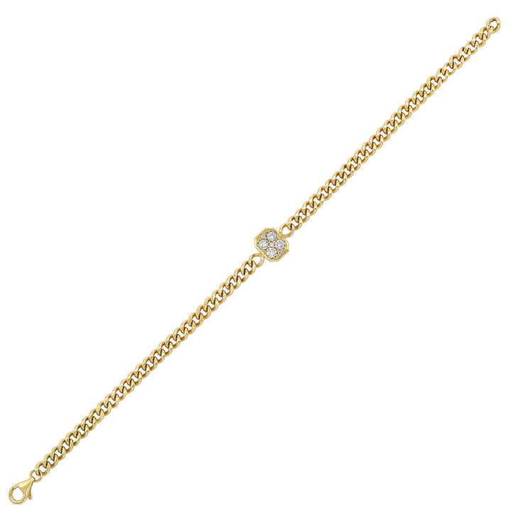 14Kt Yellow Gold Diamond 1/3Ctw Bracelet