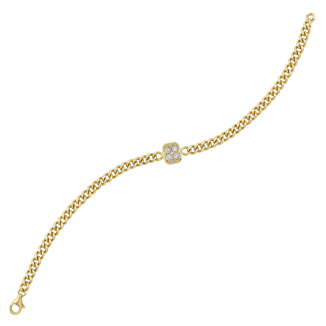 14Kt Yellow Gold Diamond 1/3Ctw Bracelet