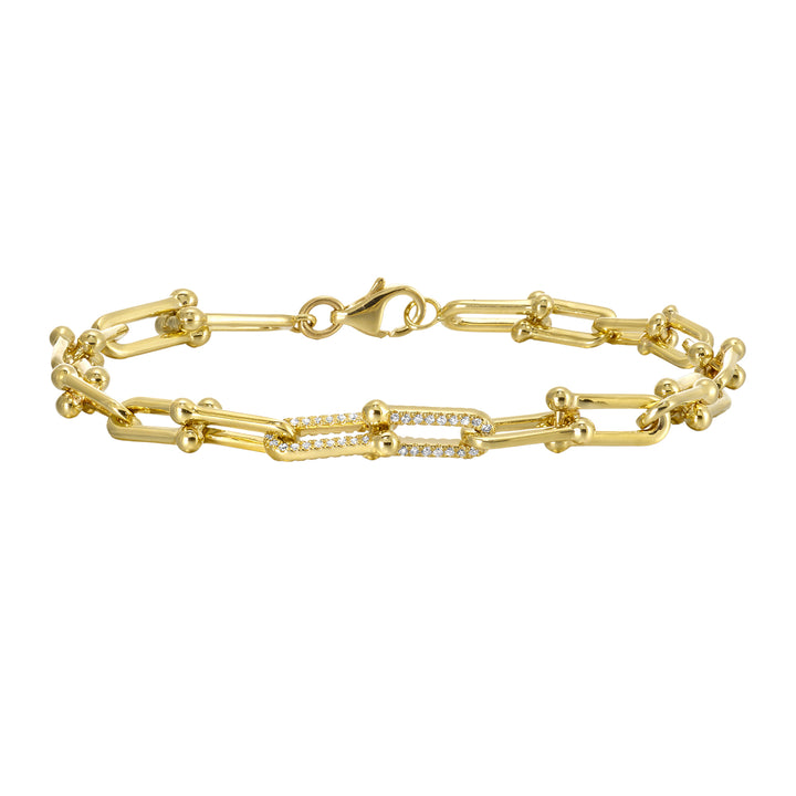 14Kt Yellow Gold Diamond 1/5Ctw Bracelet