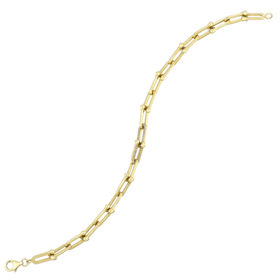 14Kt Yellow Gold Diamond 1/5Ctw Bracelet