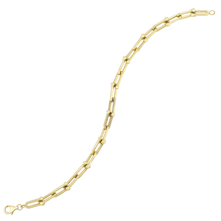 14Kt Yellow Gold Diamond 1/5Ctw Bracelet