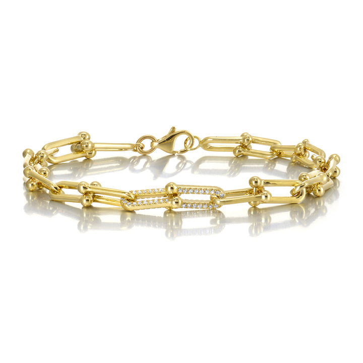 14Kt Yellow Gold Diamond 1/5Ctw Bracelet