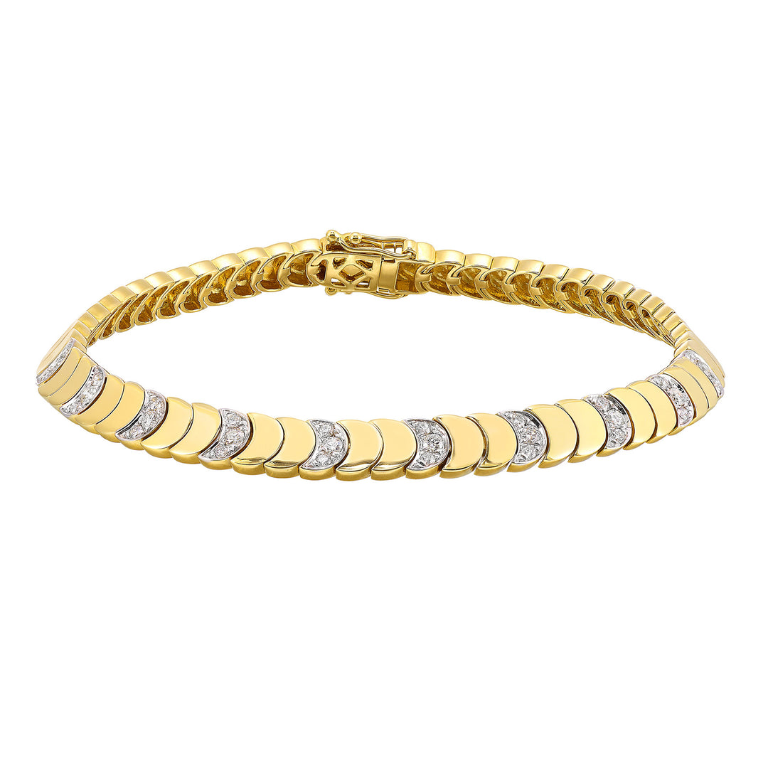 14Kt Yellow Gold Diamond 1/2Ctw Bracelet