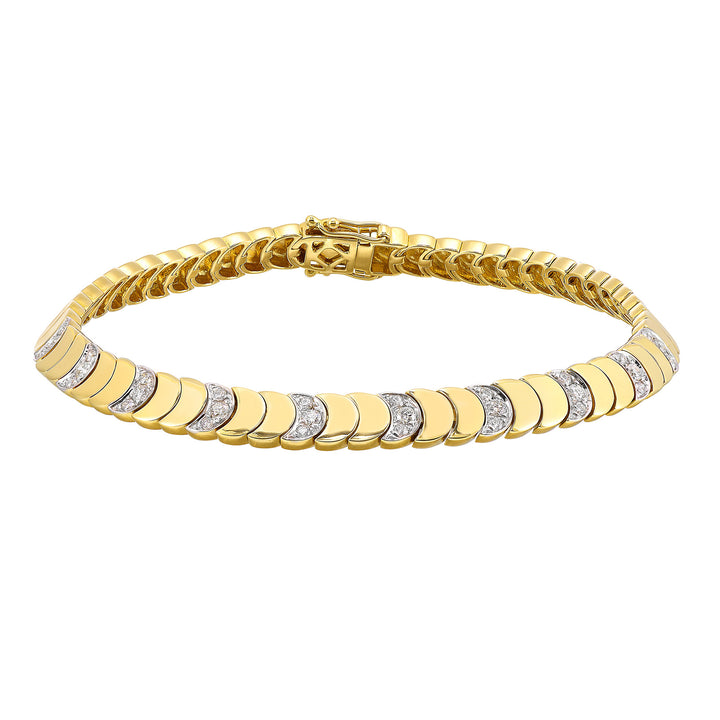 14Kt Yellow Gold Diamond 1/2Ctw Bracelet