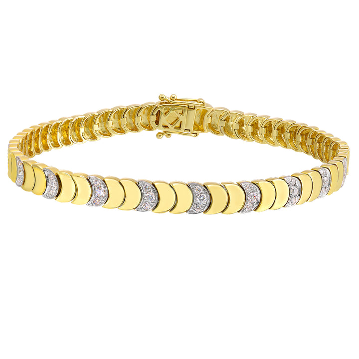 14Kt Yellow Gold Diamond 1/2Ctw Bracelet