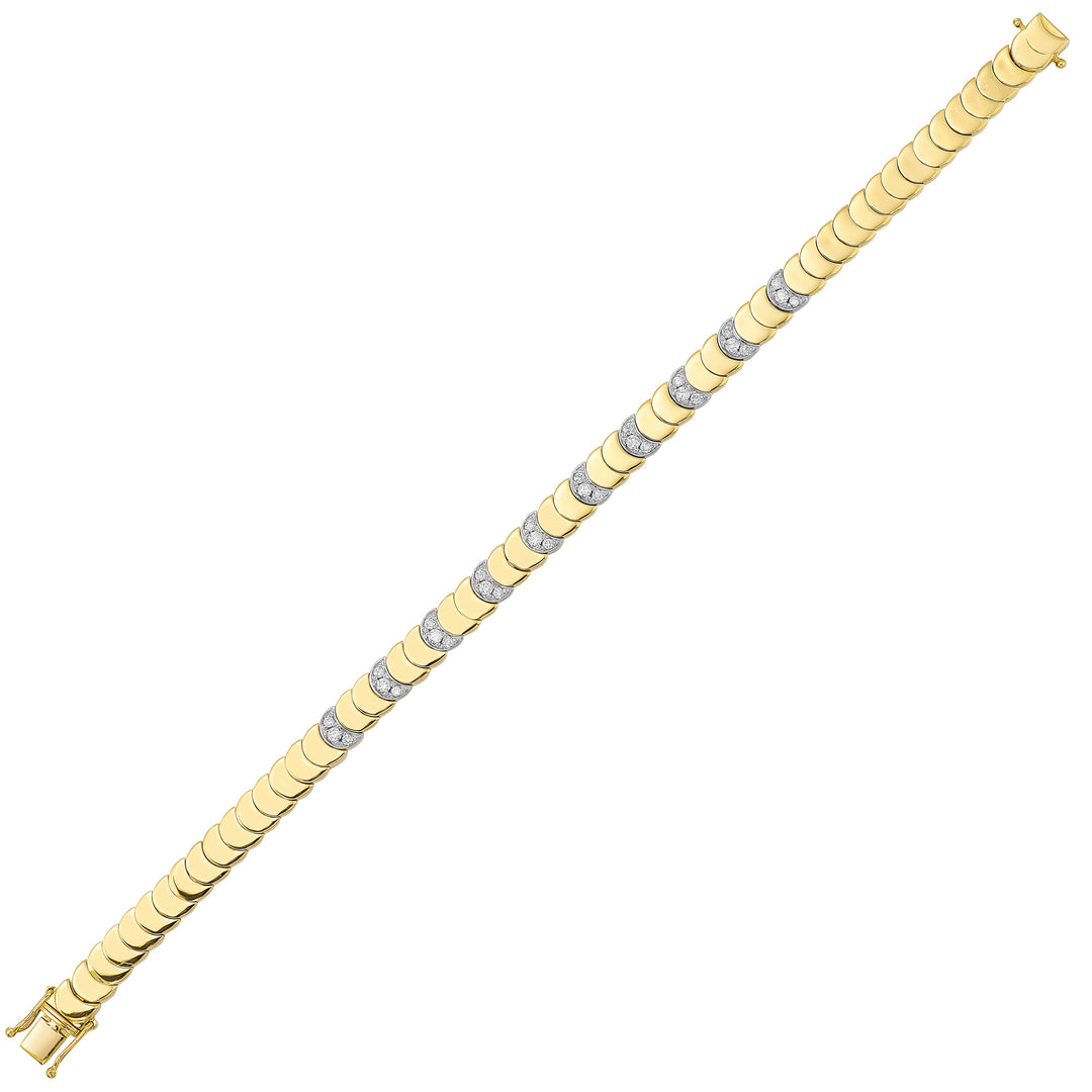 14Kt Yellow Gold Diamond 1/2Ctw Bracelet