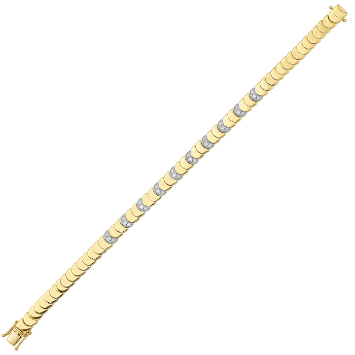 14Kt Yellow Gold Diamond 1/2Ctw Bracelet